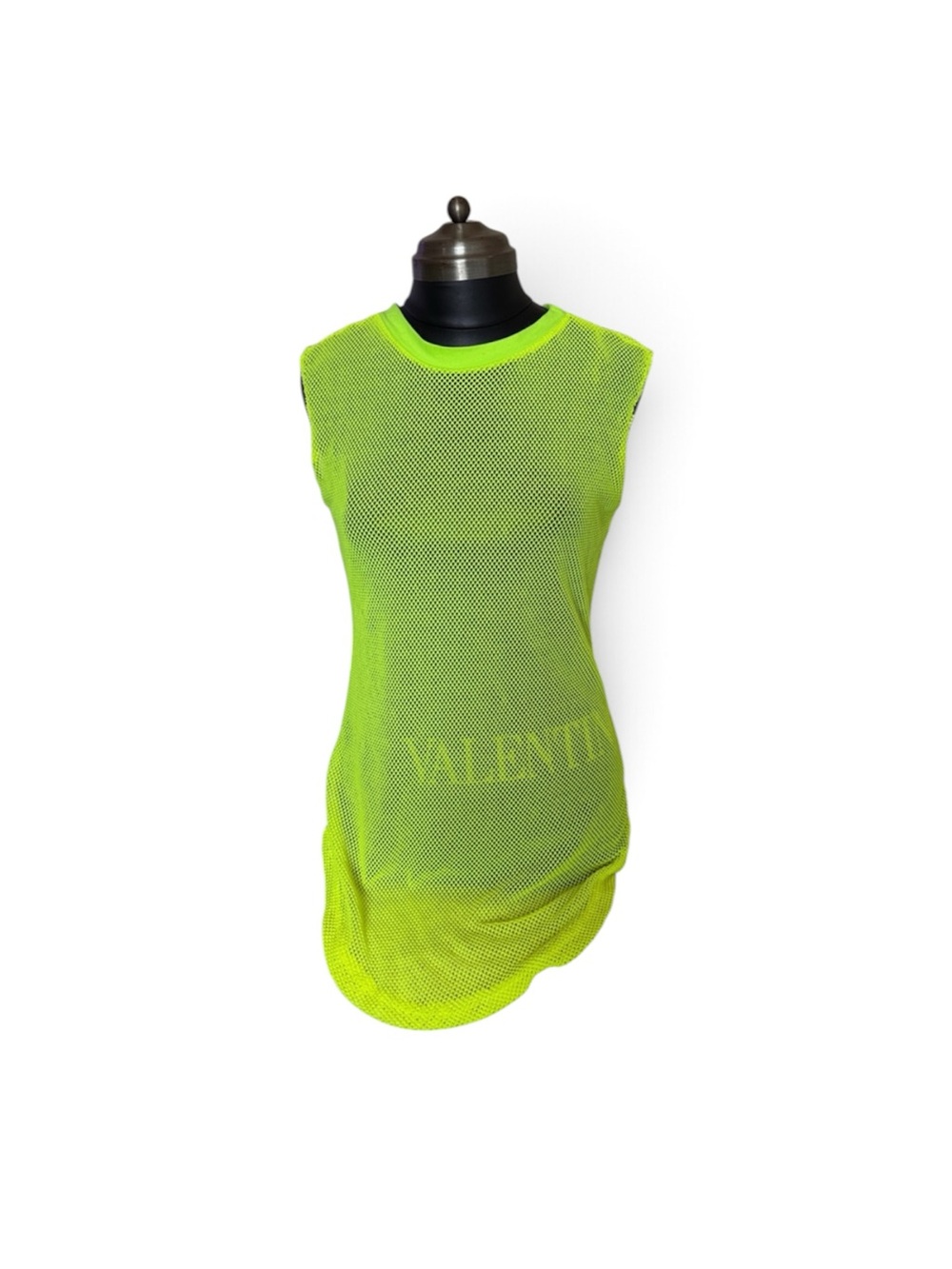 NYC Neon Yellow Mesh Sleeveless Tank Top